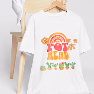 Pot Head T-Shirt, Plant Lover Gift, Crazy Plant Lady, Plant Mom, Gardener Shirt - Cambridge Bee