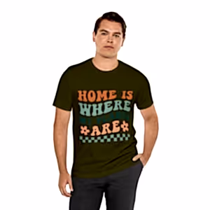Home is Where My Plants Are, Groovy T-Shirt, Plant Lover Gift, Gardener Shirt - Cambridge Bee