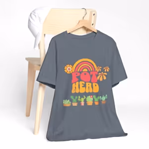 Pot Head T-Shirt, Plant Lover Gift, Crazy Plant Lady, Plant Mom, Gardener Shirt - Cambridge Bee