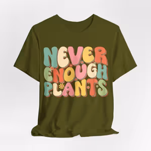Never Enough Plants, Groovy T-Shirt, Plant Lover Gift, Gardener Shirt - Cambridge Bee